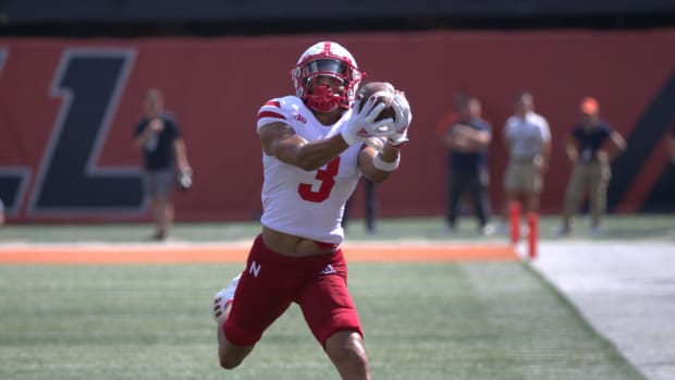 Samori Toure receiver Nebraska 2022 NFL draft